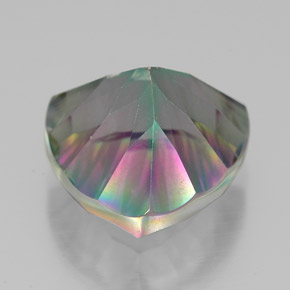 Cuarzo místico multicolor natural de 7,90 ct, trillón, VVS