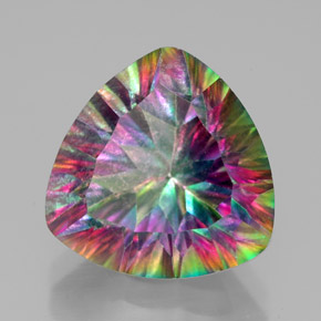 Cuarzo Místico Arcoíris superior natural de 7.84 ct, Trillón, VS