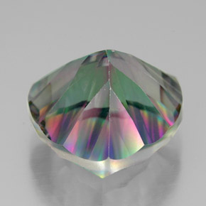 Cuarzo místico multicolor natural de 7,64 ct, trillón, VVS
