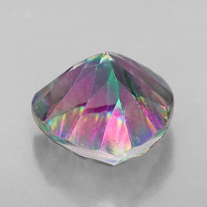 Cuarzo Místico Multicolor natural de 7.54 ct, Trillón, VS