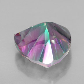 Cuarzo Místico Multicolor natural de 7.66 ct, Trillón, VVS-VS