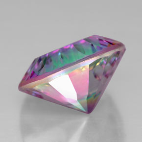 Cuarzo místico multicolor natural de 6,98 ct, corte redondo, VVS-VS