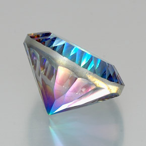 Cuarzo místico multicolor natural de 20,03 ct, corte redondo, VVS