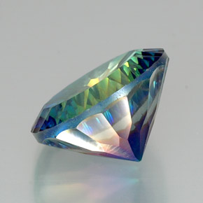 Cuarzo místico multicolor natural de 18,13 ct, corte redondo, VVS