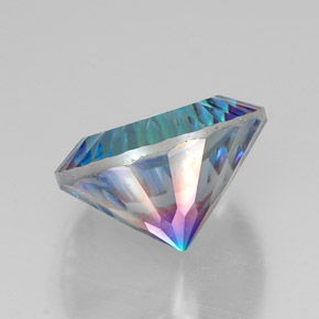 Cuarzo místico multicolor natural de 18,32 ct, corte redondo, VVS
