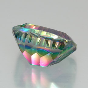 Cuarzo místico multicolor natural de 21,28 ct, corte cojín, VVS-VS