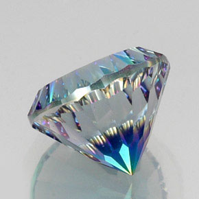 Cuarzo místico multicolor natural de 10,52 ct, corte redondo, VS