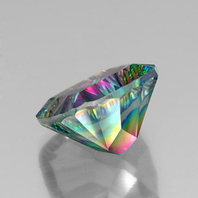 Cuarzo Místico Arcoíris superior natural de 15.87 ct, Corte Cojín, VVS-VS