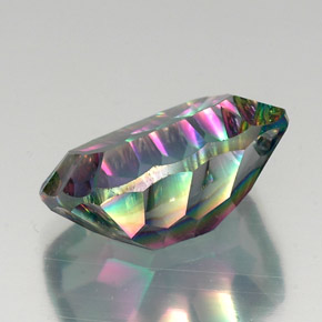 Cuarzo místico multicolor natural de 19,73 ct, corte cojín, VVS-VS