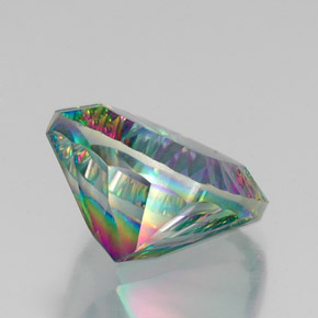 Cuarzo místico multicolor natural de 16,05 ct, corte cojín, VVS