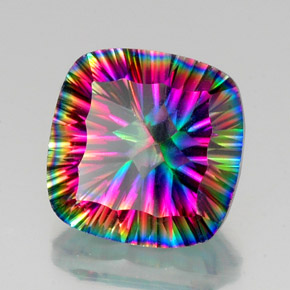 Cuarzo Místico Arcoíris superior natural de 14.38 ct, Corte Cojín, VS