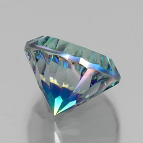 Cuarzo Místico Arcoíris superior natural de 9.96 ct, Corte Redondo, VS