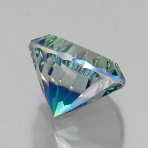 Cuarzo místico multicolor natural de 9,94 ct, corte redondo, VVS