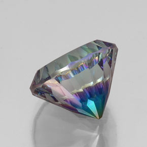 Cuarzo místico multicolor natural de 10,07 ct, corte redondo, VVS-VS