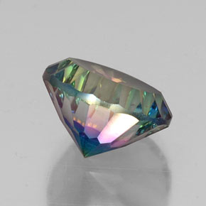 Cuarzo místico multicolor natural de 9,63 ct, corte redondo, VVS-VS
