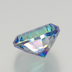 Cuarzo místico multicolor natural de 9,44 ct, corte redondo, VVS-VS
