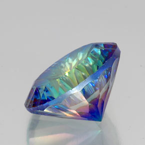 Cuarzo místico multicolor natural de 18,05 ct, corte redondo, VVS-VS
