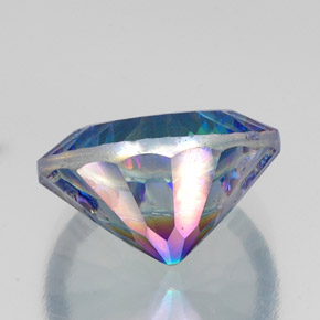 Cuarzo místico multicolor natural de 17,28 ct, corte redondo, VS