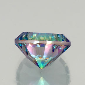Cuarzo místico multicolor natural de 9,63 ct, corte redondo, VVS-VS