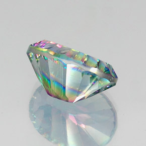 Cuarzo Místico Arcoíris superior natural de 12.89 ct, Corte Óvalo, VVS-VS
