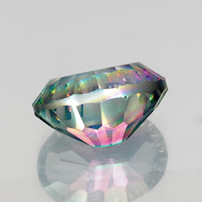 Cuarzo místico multicolor natural de 13,48 ct, corte óvalo, VS