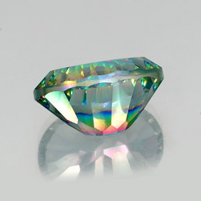 Cuarzo místico multicolor natural de 13,12 ct, corte óvalo, VVS-VS