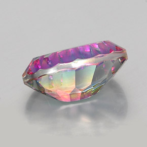 Cuarzo místico multicolor natural de 11,71 ct, corte óvalo, VVS-VS