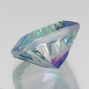 Cuarzo místico multicolor natural de 21,72 ct, corte cojín, VVS-VS