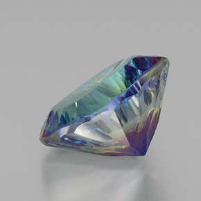Cuarzo místico multicolor natural de 21,55 ct, corte cojín, VVS-VS