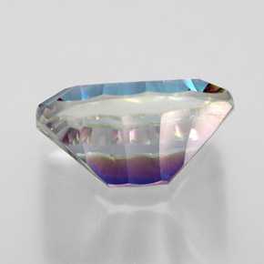 Cuarzo místico multicolor natural de 10,34 ct, baguette, VVS-VS