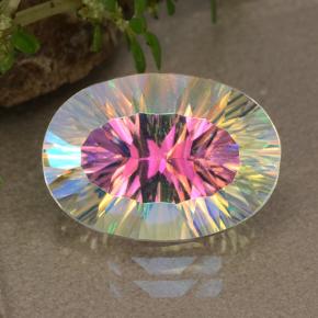 Cuarzo Místico Multicolor natural de 5.04 ct, Corte Óvalo, VS