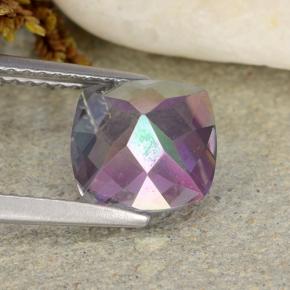 Cuarzo Místico Multicolor natural de 1.89 ct, Corte Cojín, VVS-VS