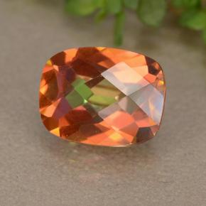 Cuarzo Místico Multicolor natural de 1.79 ct, Corte Cojín, VVS-VS