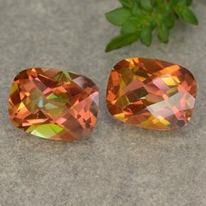 Gemas de Cuarzo Místico Multicolor natural de 3.62 ct, Corte Cojín, VVS-VS