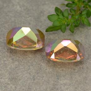 Gemas de Cuarzo Místico Multicolor natural de 3.62 ct, Corte Cojín, VVS-VS