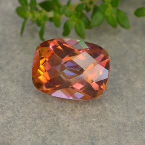 Cuarzo místico multicolor natural de 1,93 ct, corte cojín, VVS-VS
