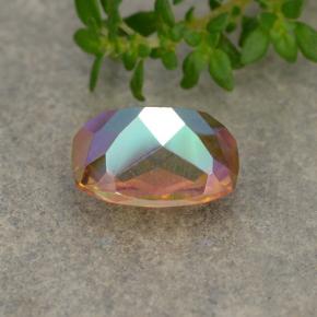 Cuarzo místico multicolor natural de 1,93 ct, corte cojín, VVS-VS