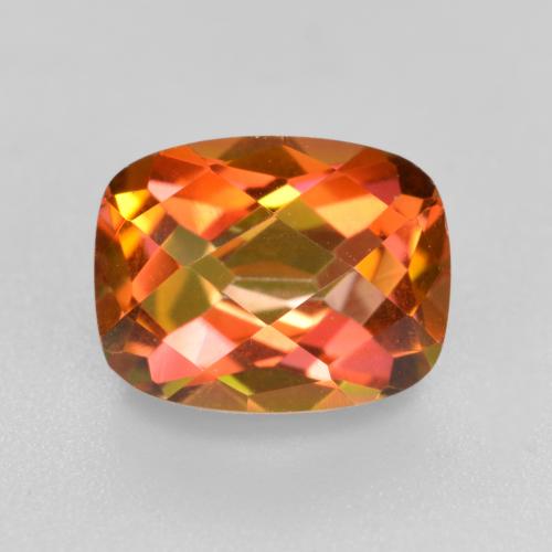 Cuarzo Místico Multicolor natural de 1.91 ct, Corte Cojín, VVS-VS
