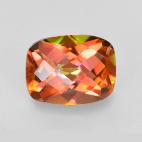 Cuarzo Místico Multicolor natural de 1.89 ct, Corte Cojín, VVS-VS