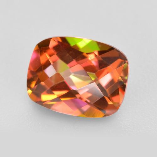 Cuarzo Místico Multicolor natural de 1.89 ct, Corte Cojín, VVS-VS