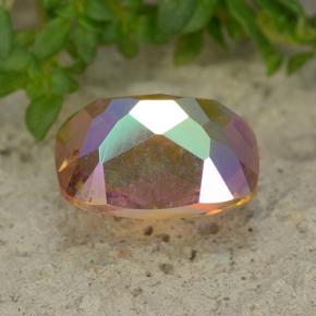 Cuarzo Místico Multicolor natural de 2.03 ct, Corte Cojín, VVS-VS