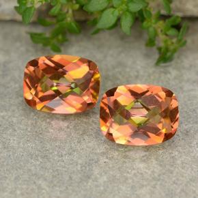 Gemas de Cuarzo Místico Multicolor natural de 3.46 ct, Corte Cojín, VVS-VS