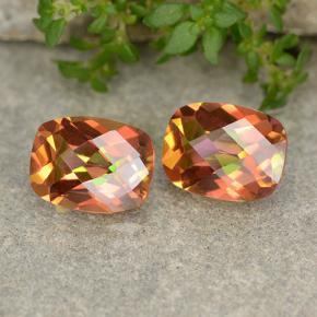 Gemas de Cuarzo Místico Multicolor natural de 3.46 ct, Corte Cojín, VVS-VS