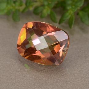 Cuarzo místico multicolor natural de 1,82 ct, corte cojín, VVS-VS