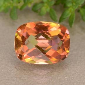 Cuarzo místico multicolor natural de 1,81 ct, corte cojín, VVS-VS