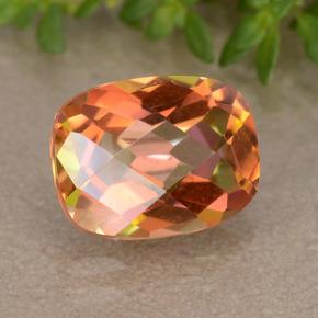 Cuarzo místico multicolor natural de 1,81 ct, corte cojín, VVS-VS