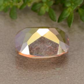 Cuarzo místico multicolor natural de 1,81 ct, corte cojín, VVS-VS