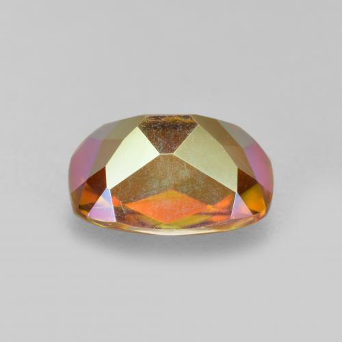 Cuarzo místico multicolor natural de 1,83 ct, corte cojín, VVS-VS