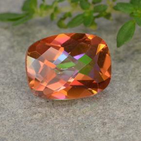 Cuarzo Místico Multicolor natural de 1.70 ct, Corte Cojín, VVS-VS