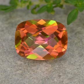 Cuarzo Místico Multicolor natural de 1.88 ct, Corte Cojín, VVS-VS